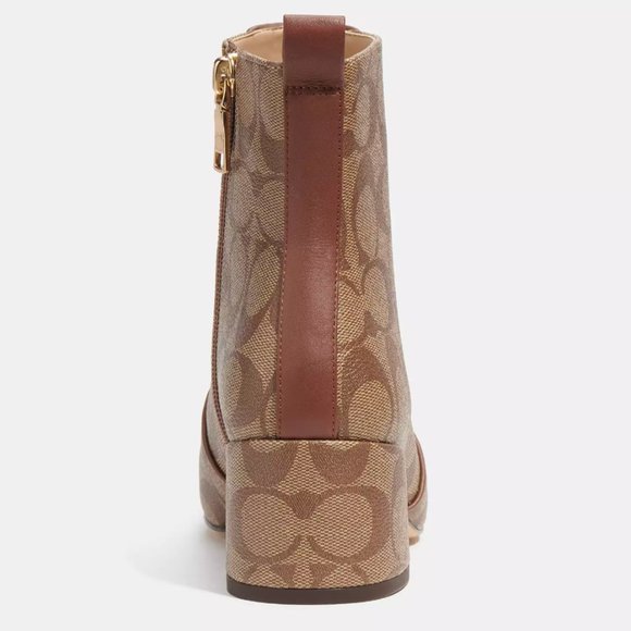 NIB - COACH Noah Bootie In Signature Canvas - size 6 US - Picture 5 of 7